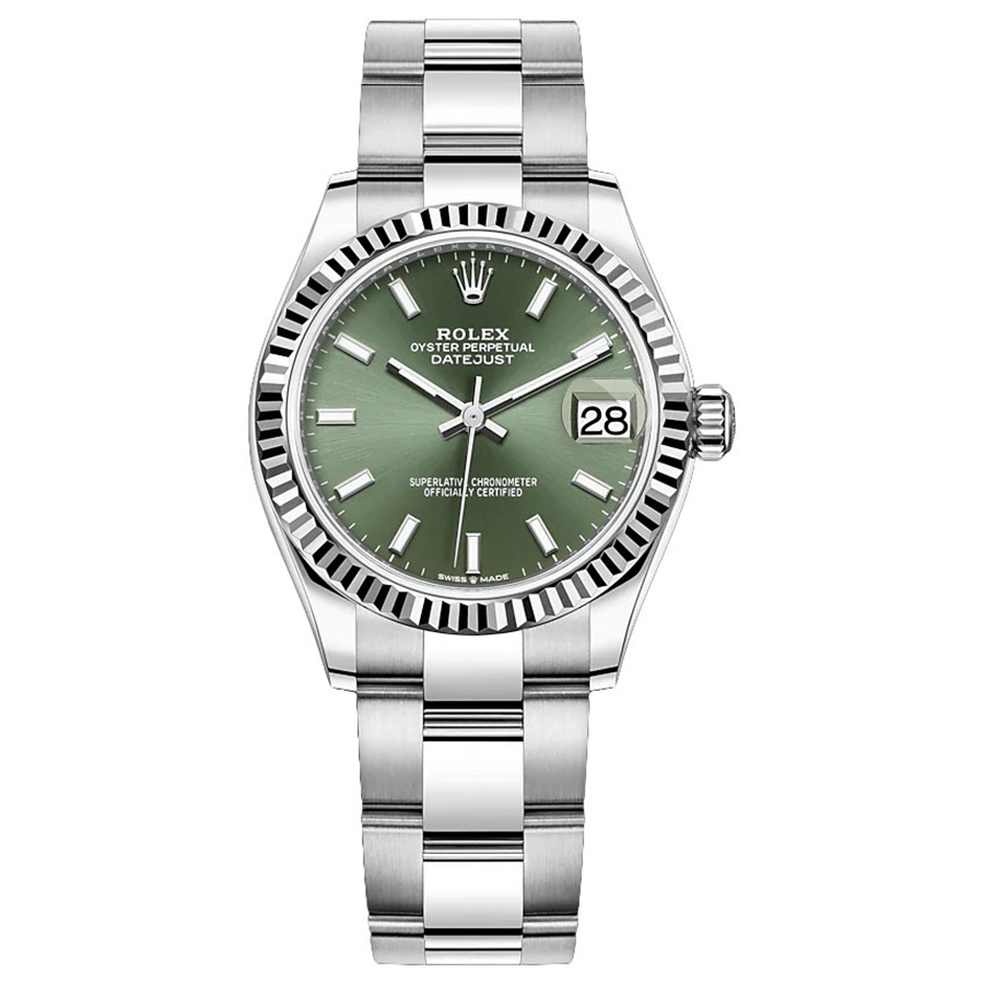 Rolex 1:1 Super Clone Datejust Mint Green Dial Fluted Bezel 31mm 278274