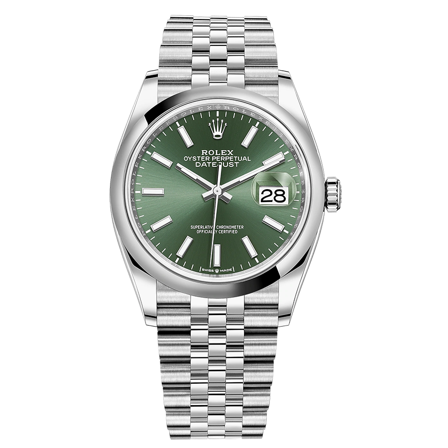 Rolex 1:1 Super Clone Datejust Mint Green Dial Domed Bezel 36mm 126200