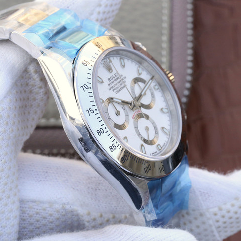 Rolex 1:1 Super Clone Daytona Pure Silver Multiple Dial Options 40mm