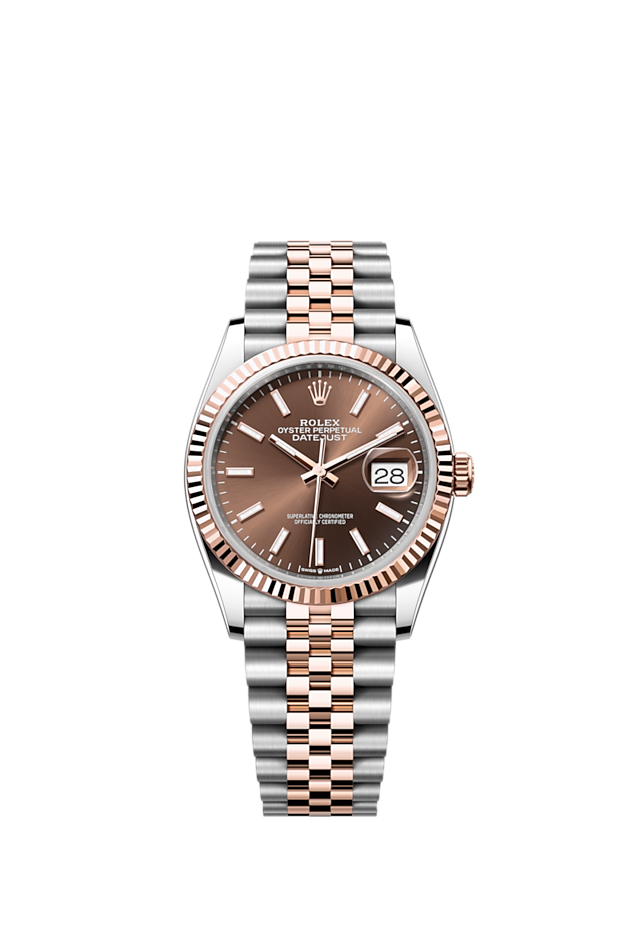 Rolex 1:1 Super Clone Datejust Oyster, 36 mm, Oystersteel and Everose gold m126231-0043