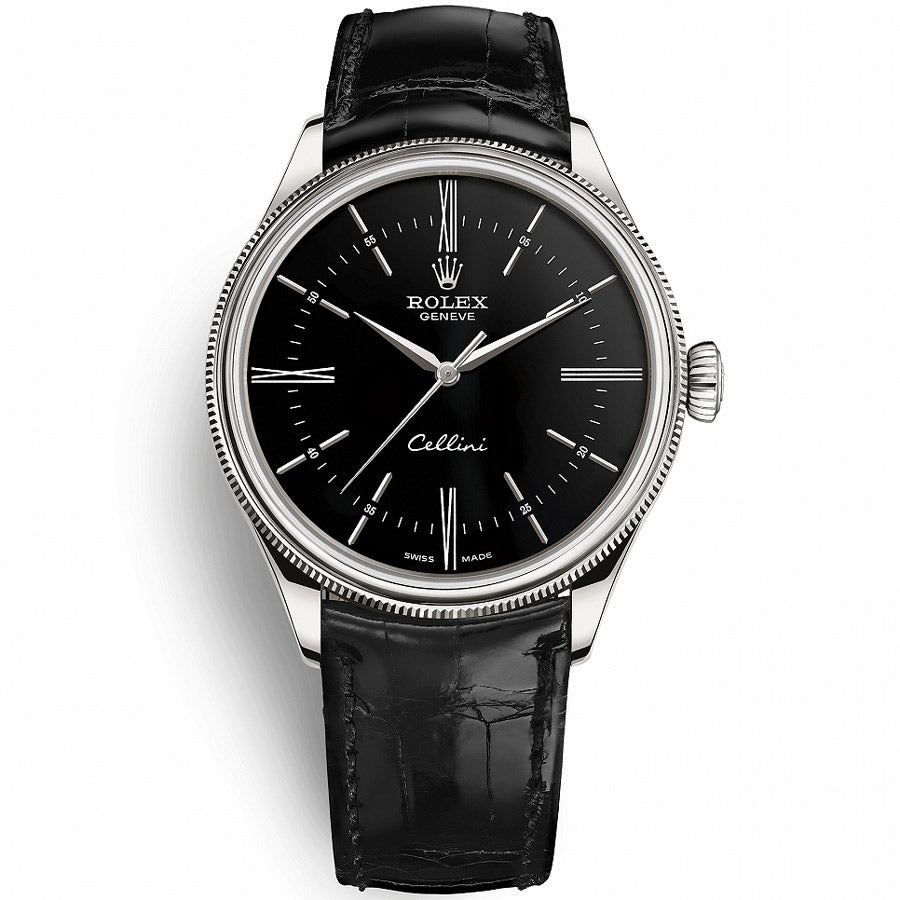 Rolex 1:1 Super Clone Cellini Time 39mm 50509 Black Dial