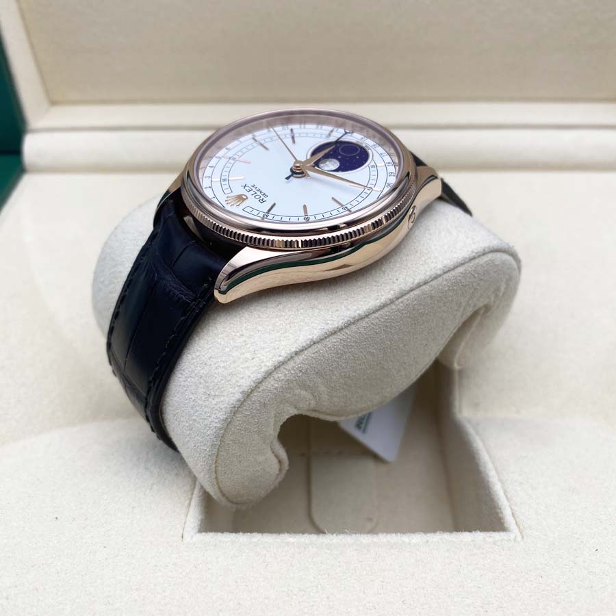 Rolex 1:1 Super Clone Cellini Moonphase 39mm 50535 White Dial