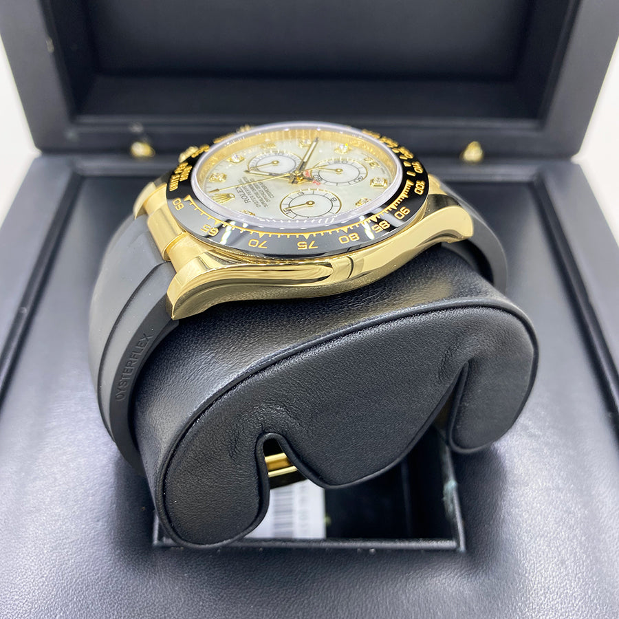 Rolex 1:1 Super Clone Daytona 40mm Oyster Flex 116518LN White Mother Of Pearl Diamond Dial