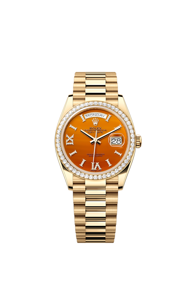Rolex 1:1 Super Clone Rolex Day-Date Oyster, 36 mm, yellow gold and diamonds m128348rbr-0049