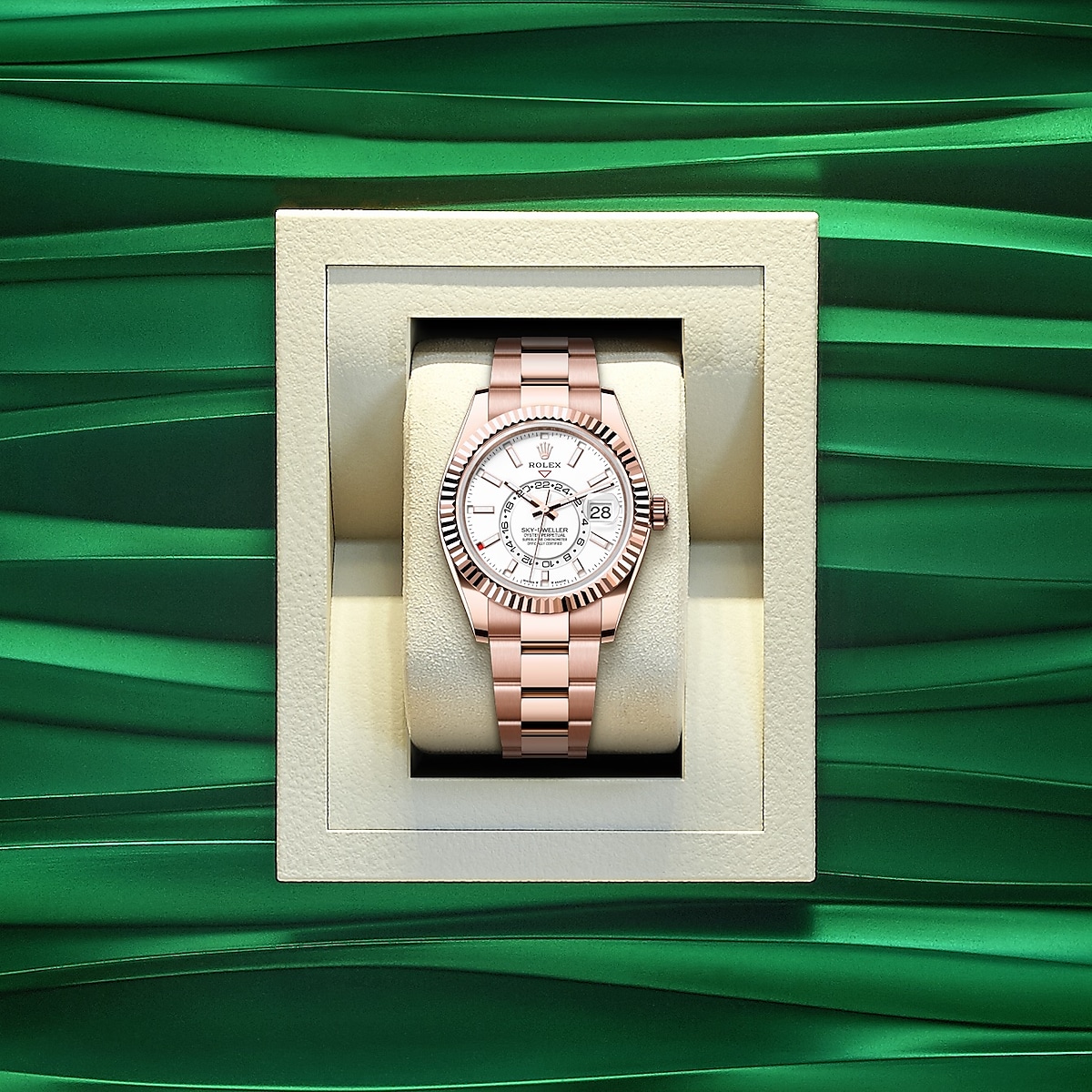 Rolex 1:1 Super Clone Sky-Dweller Oyster, 42 mm, Everose gold m336935-0003