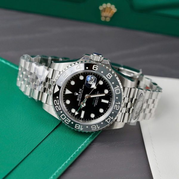Rolex 1:1 Super Clone GMT-Master II 40mm Black dial Ceramic bezel | Men's Watch 126710GRNR-0004