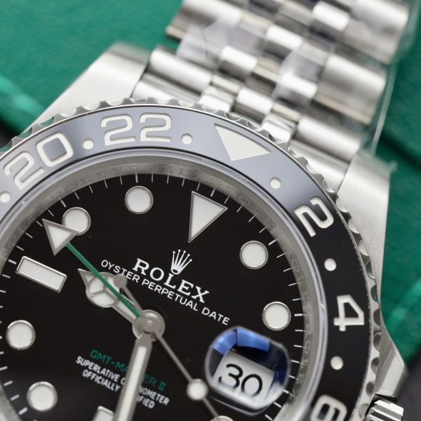 Rolex 1:1 Super Clone GMT-Master II 40mm Black dial Ceramic bezel | Men's Watch 126710GRNR-0004