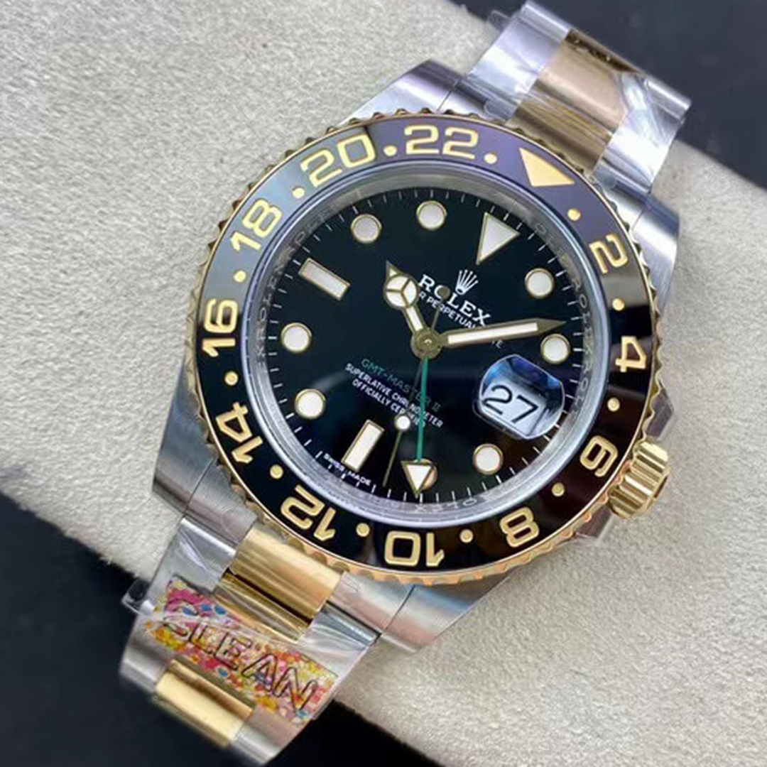 Rolex 1:1 Super Clone GMT-Master II 40mm 126713LN Black Dial