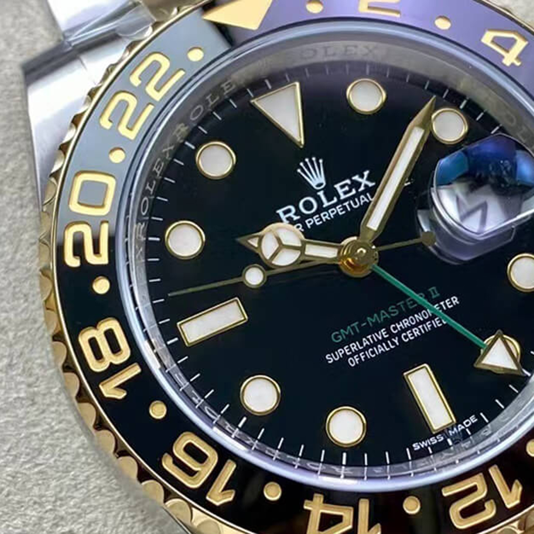 Rolex 1:1 Super Clone GMT-Master II 40mm 126713LN Black Dial