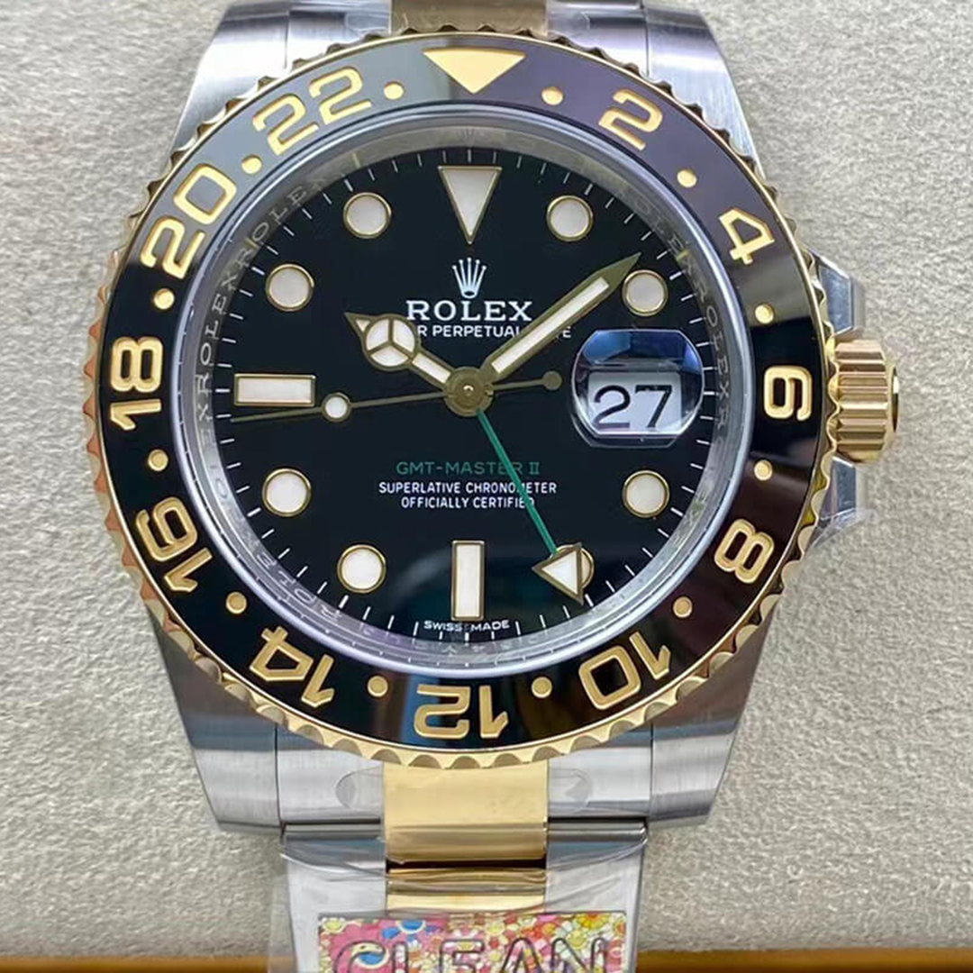 Rolex 1:1 Super Clone GMT-Master II 40mm 126713LN Black Dial