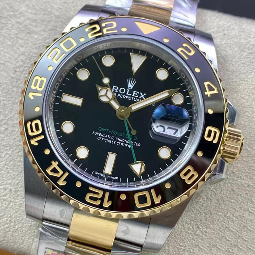 Rolex 1:1 Super Clone GMT-Master II 40mm 126713LN Black Dial