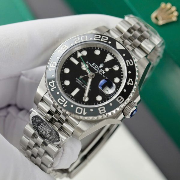Rolex 1:1 Super Clone GMT-Master II 40mm Black dial Ceramic bezel | Men's Watch 126710GRNR-0004