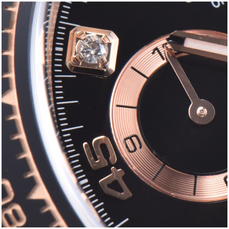 Rolex 1:1 Super Clone Daytona 40mm Oyster Flex 116515LN Black Diamond Dial