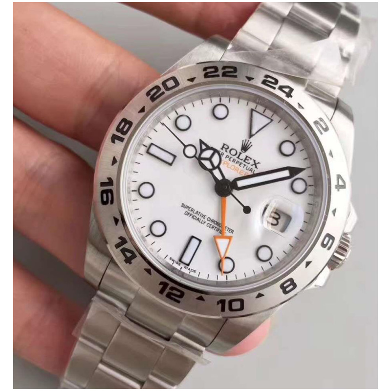 Rolex 1:1 Super Clone Explorer II 216570 42mm White Dial