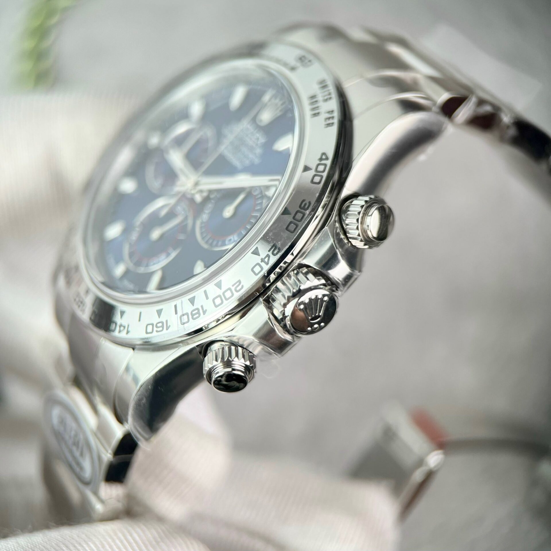 Rolex 1:1 Super Clone Daytona 40mm 116509 White Gold Blue Dial