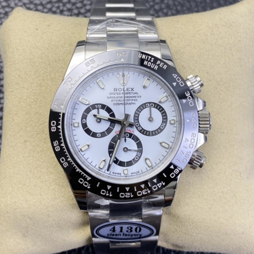 Rolex 1:1 Super Clone Daytona 40mm 116500LN White Dial