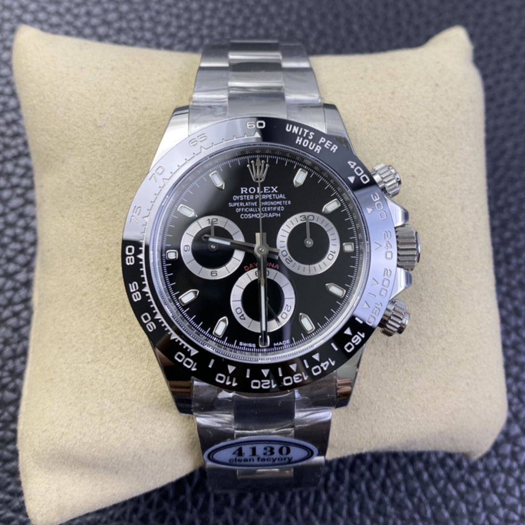 Rolex 1:1 Super Clone Daytona 40mm 116500LN Black Dial