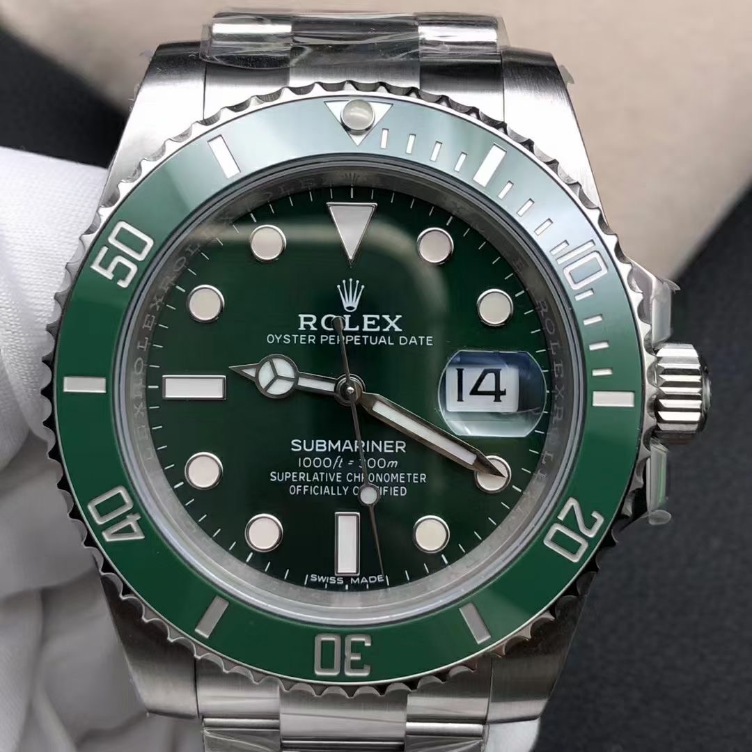 Rolex 1:1 Super Clone Submariner Date 40mm 116610LV Green Dial
