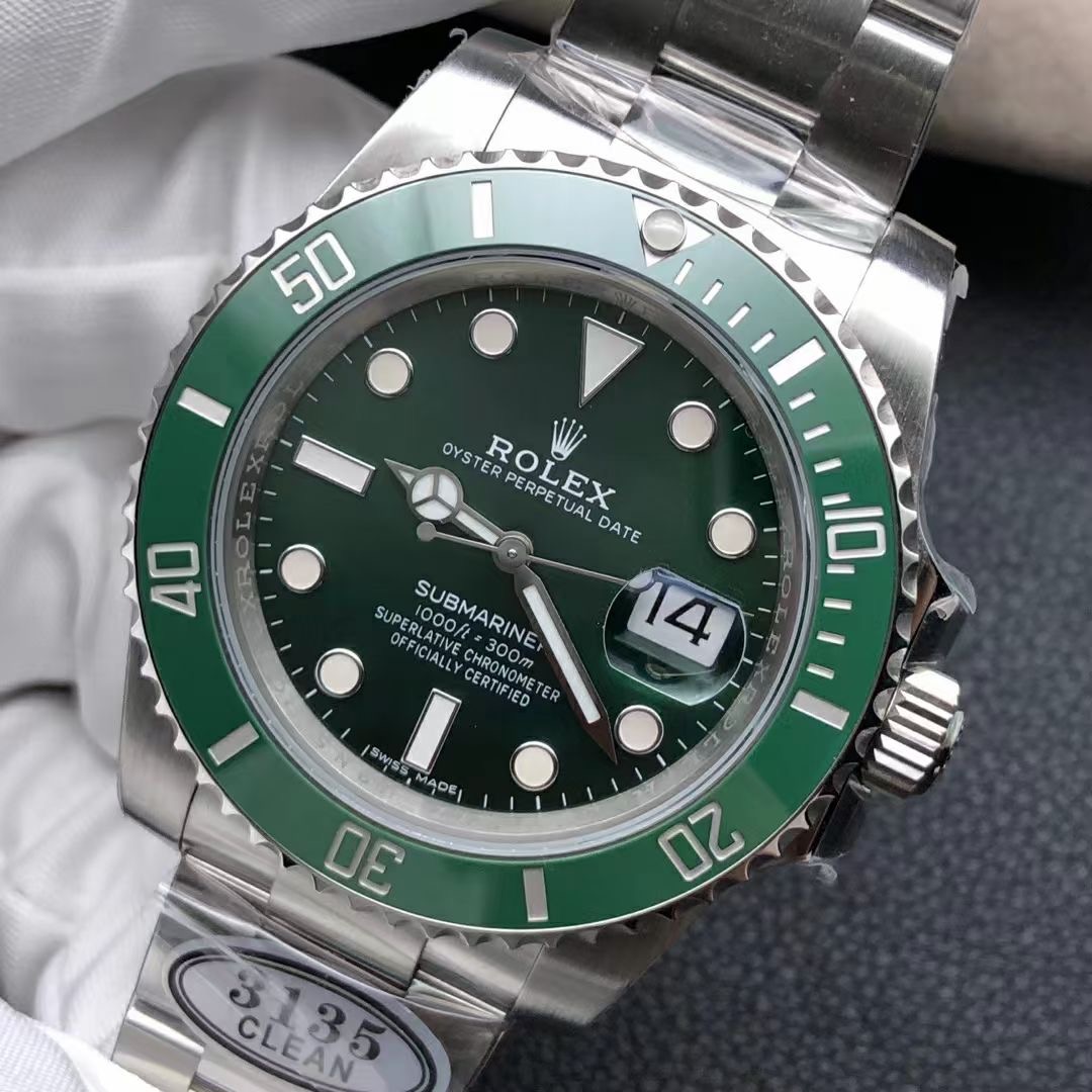 Rolex 1:1 Super Clone Submariner Date 40mm 116610LV Green Dial