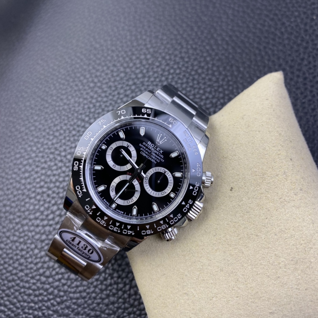 Rolex 1:1 Super Clone Daytona 40mm 116500LN Black Dial