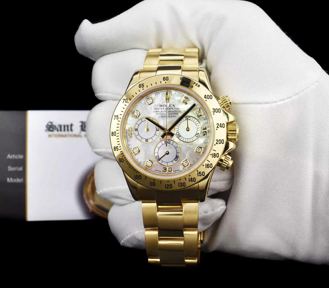 Rolex 1:1 Super Clone Daytona 40mm 116508 White Mother Of Pearl Diamond Dial