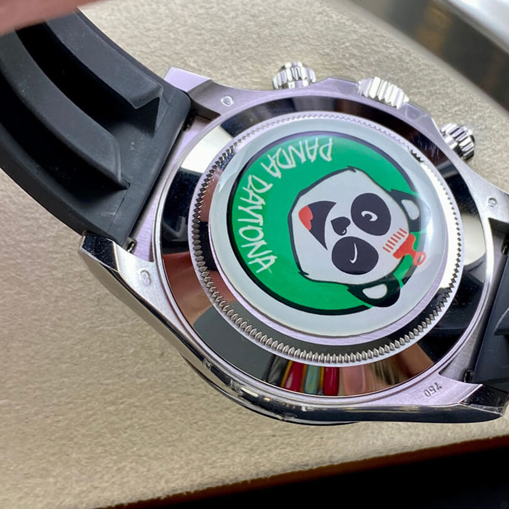 Rolex 1:1 Super Clone Daytona 40mm Oyster Flex 116519LN White Gold Steel Black Dial