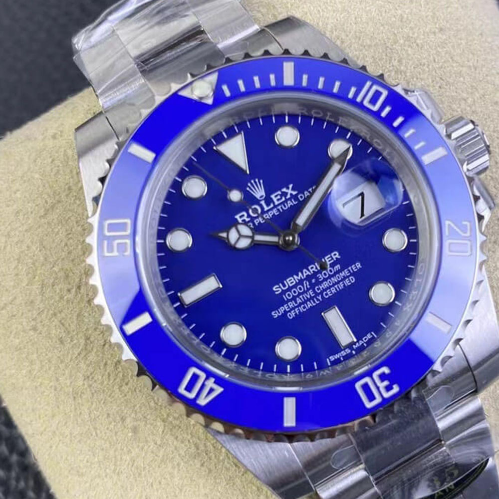 Rolex 1:1 Super Clone Submariner Date 40mm 116619LB Blue Dial