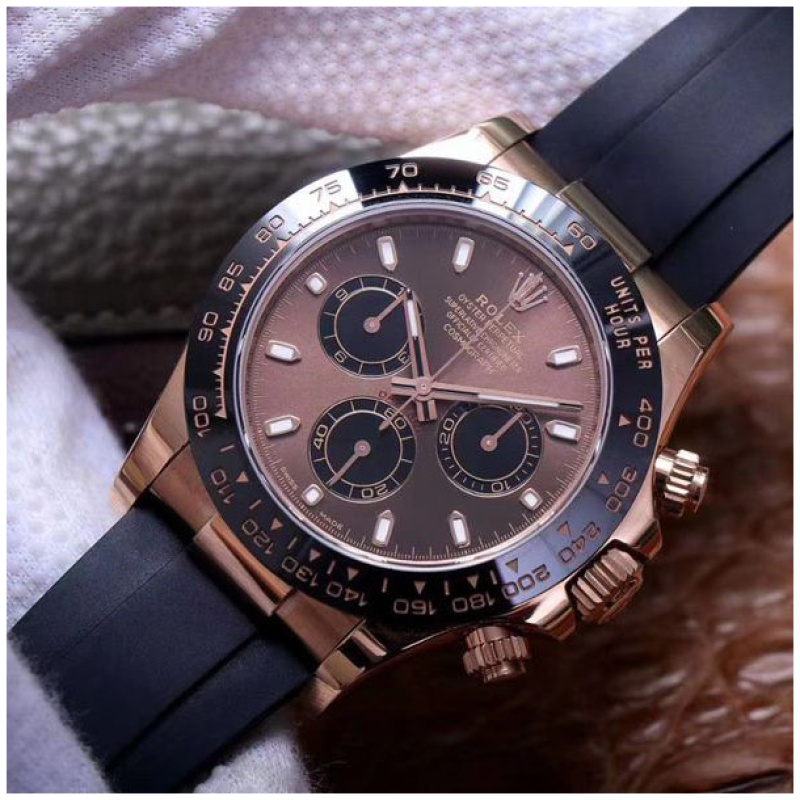 Rolex 1:1 Super Clone Daytona 40mm Oyster Flex 116515LN Chocolate Dial
