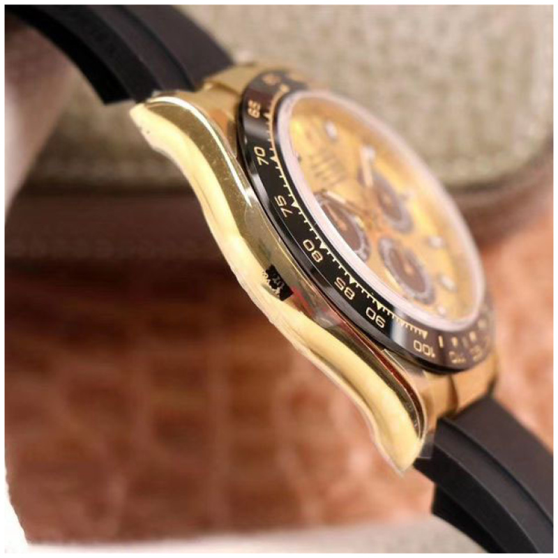 Rolex 1:1 Super Clone Daytona 40mm Oyster Flex 116518LN Champaign Dial
