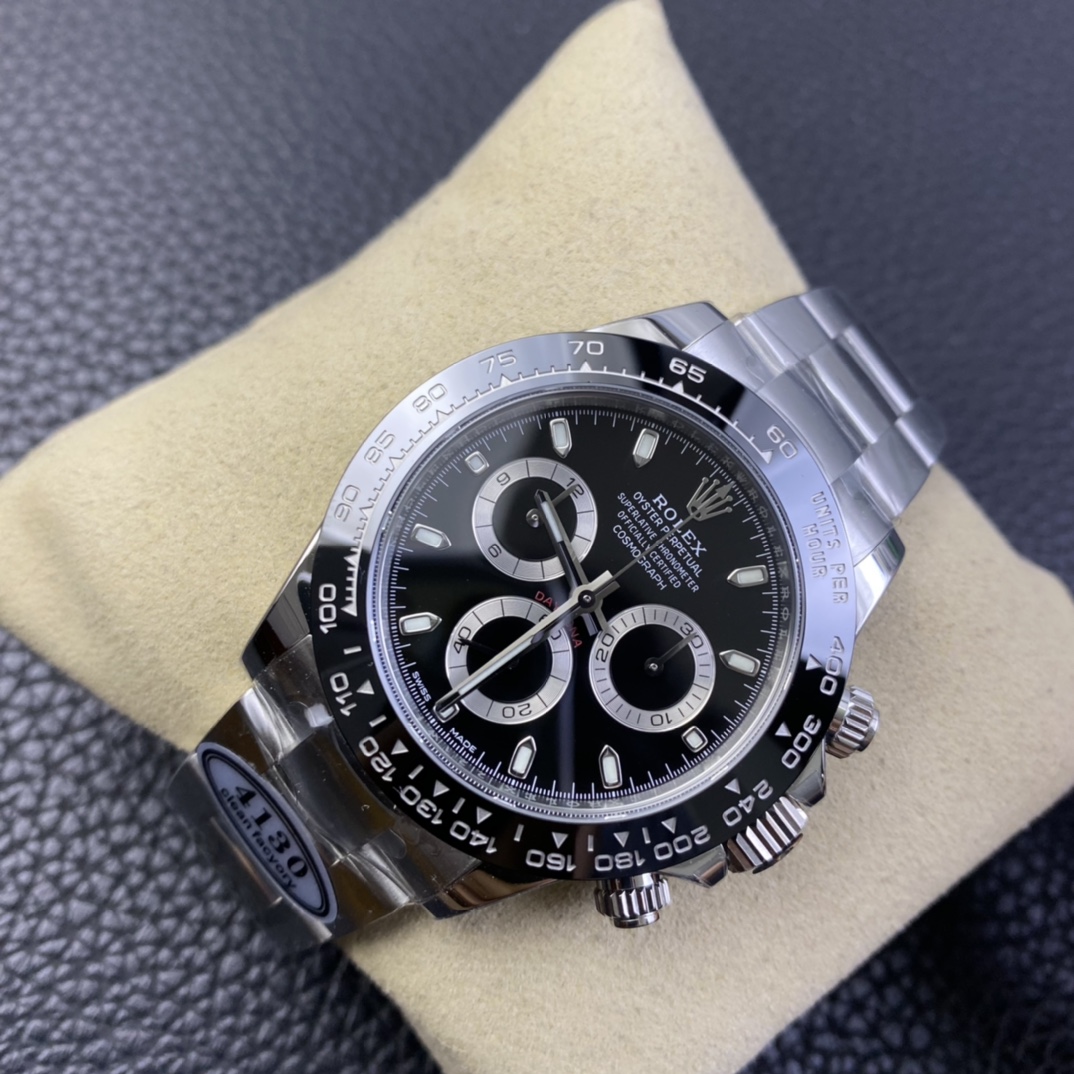 Rolex 1:1 Super Clone Daytona 40mm 116500LN Black Dial