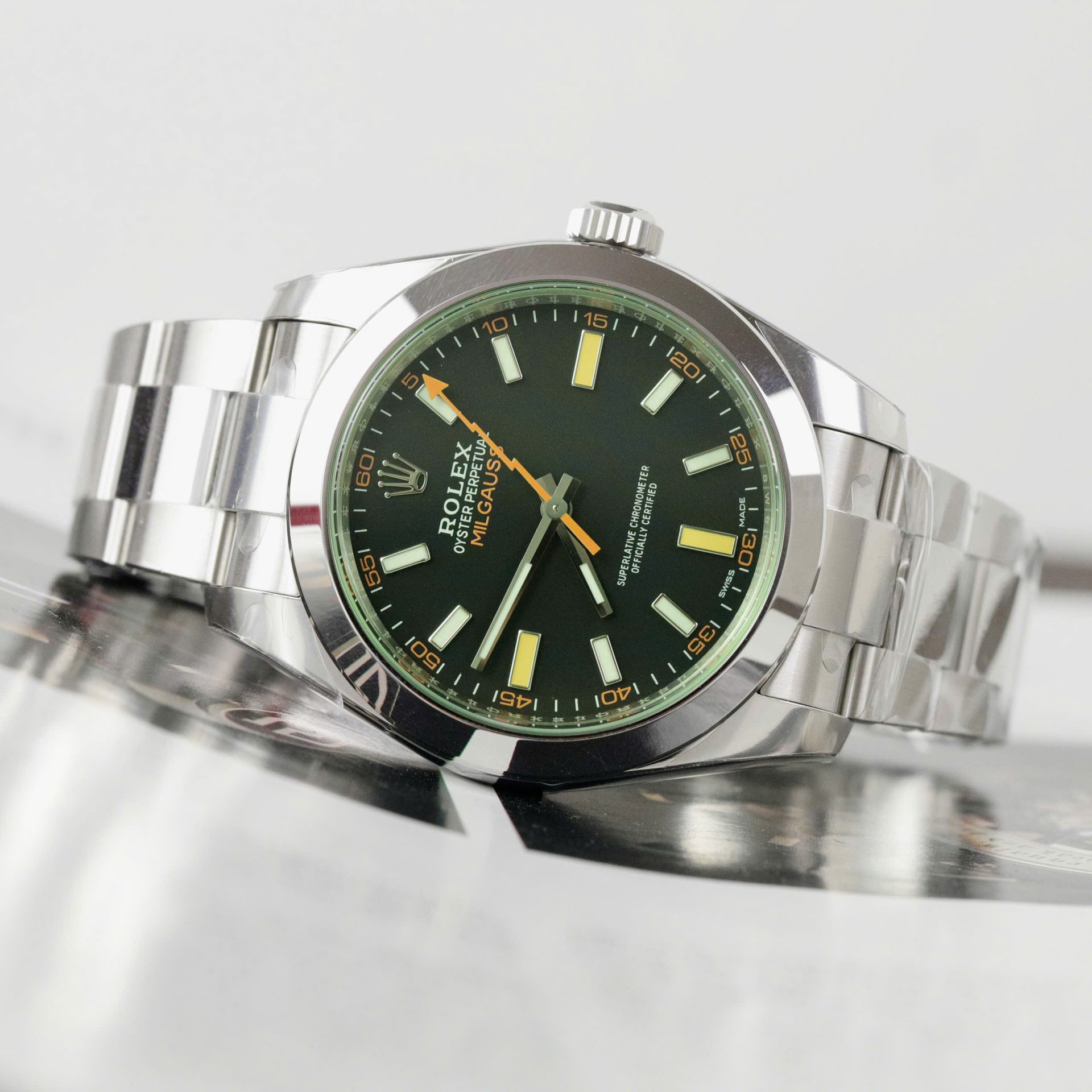 Rolex 1:1 Super Clone Milgauss 116400 40mm Blue Dial