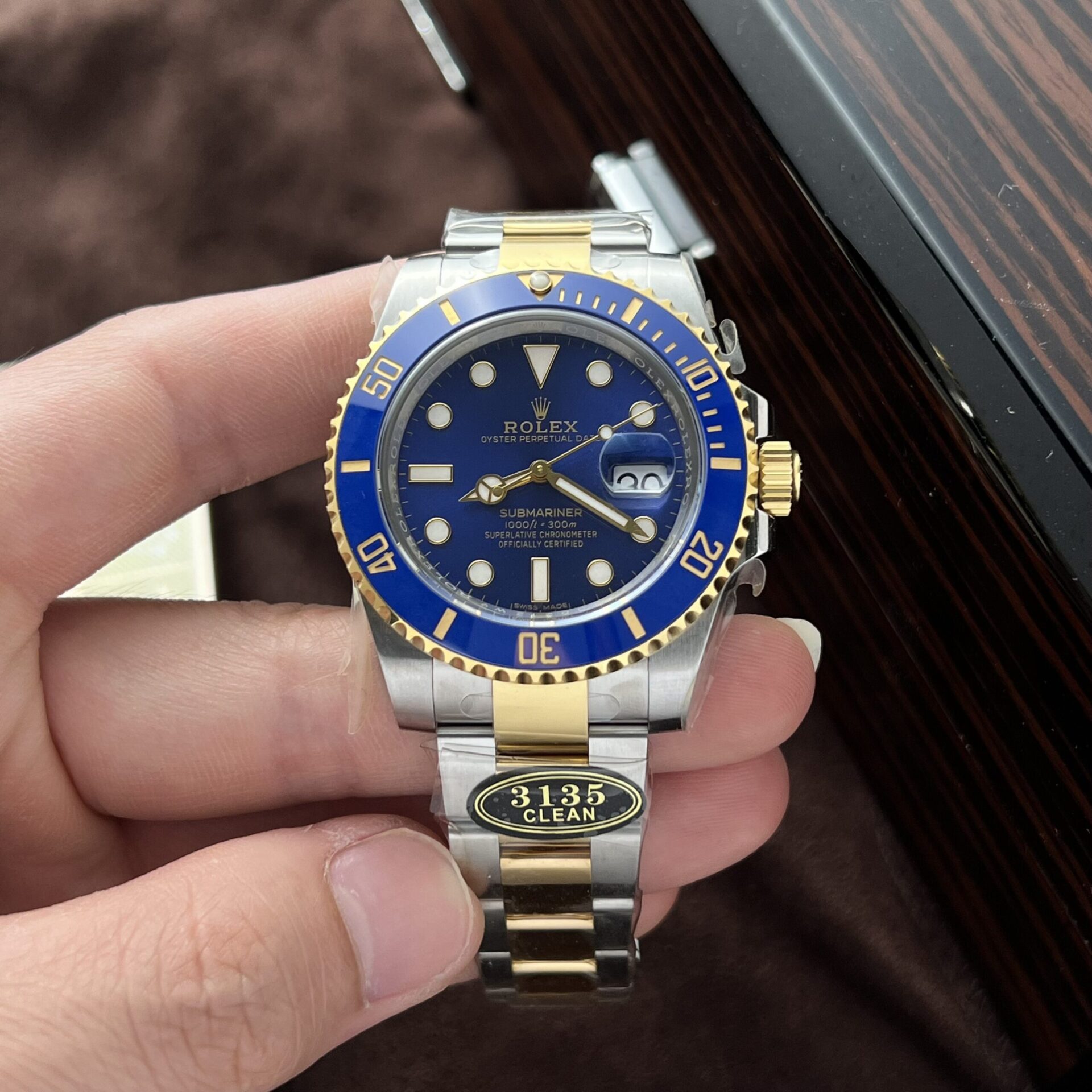 Rolex 1:1 Super Clone Submariner Date 40mm 116613LB Blue Dial