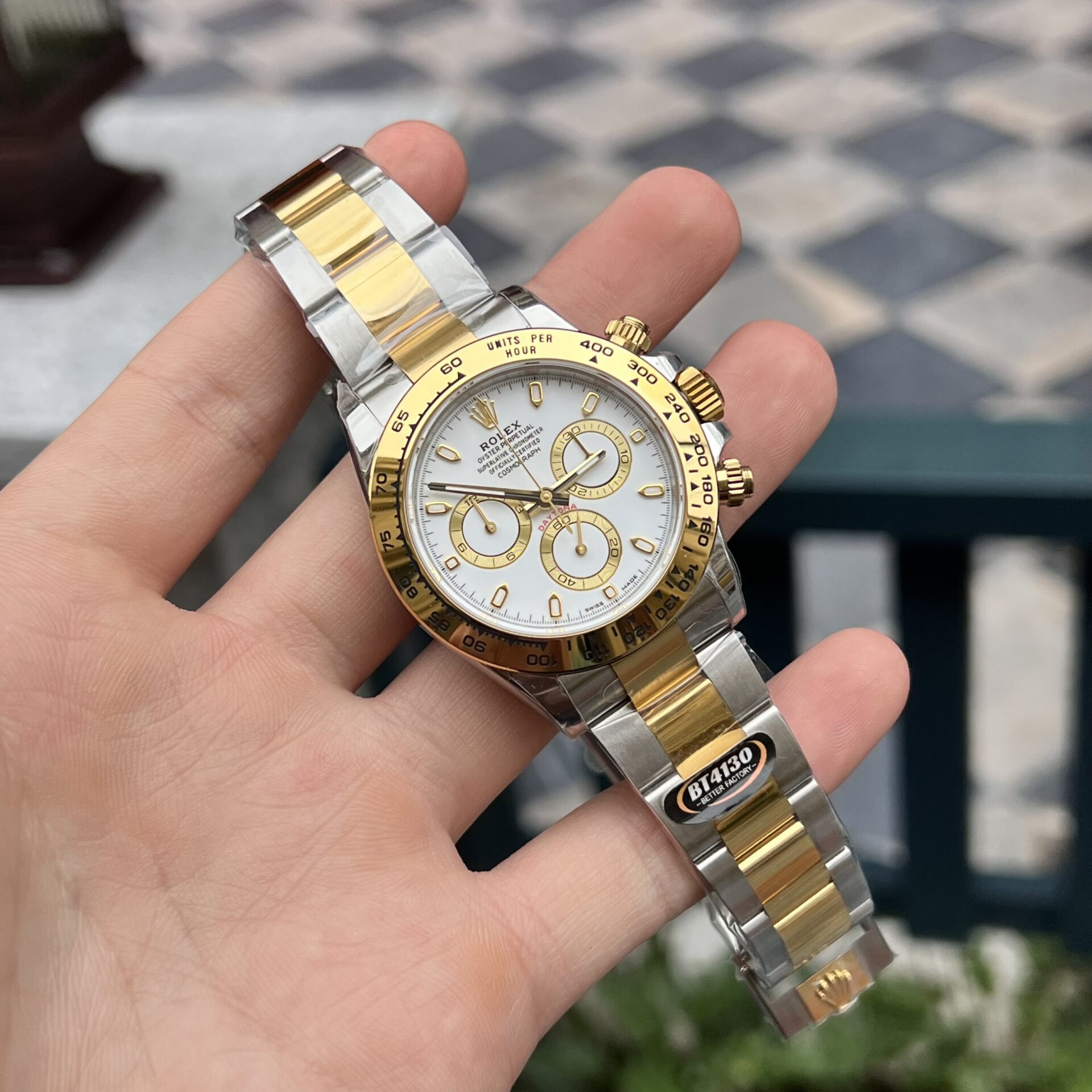 Rolex 1:1 Super Clone Cosmograph Daytona Oyster, 40 mm, Oystersteel and yellow gold m126503-0001