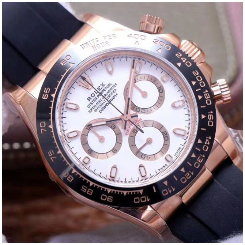 Rolex 1:1 Super Clone Daytona 40mm Oyster Flex 116515LN LIOF Ivory Dial