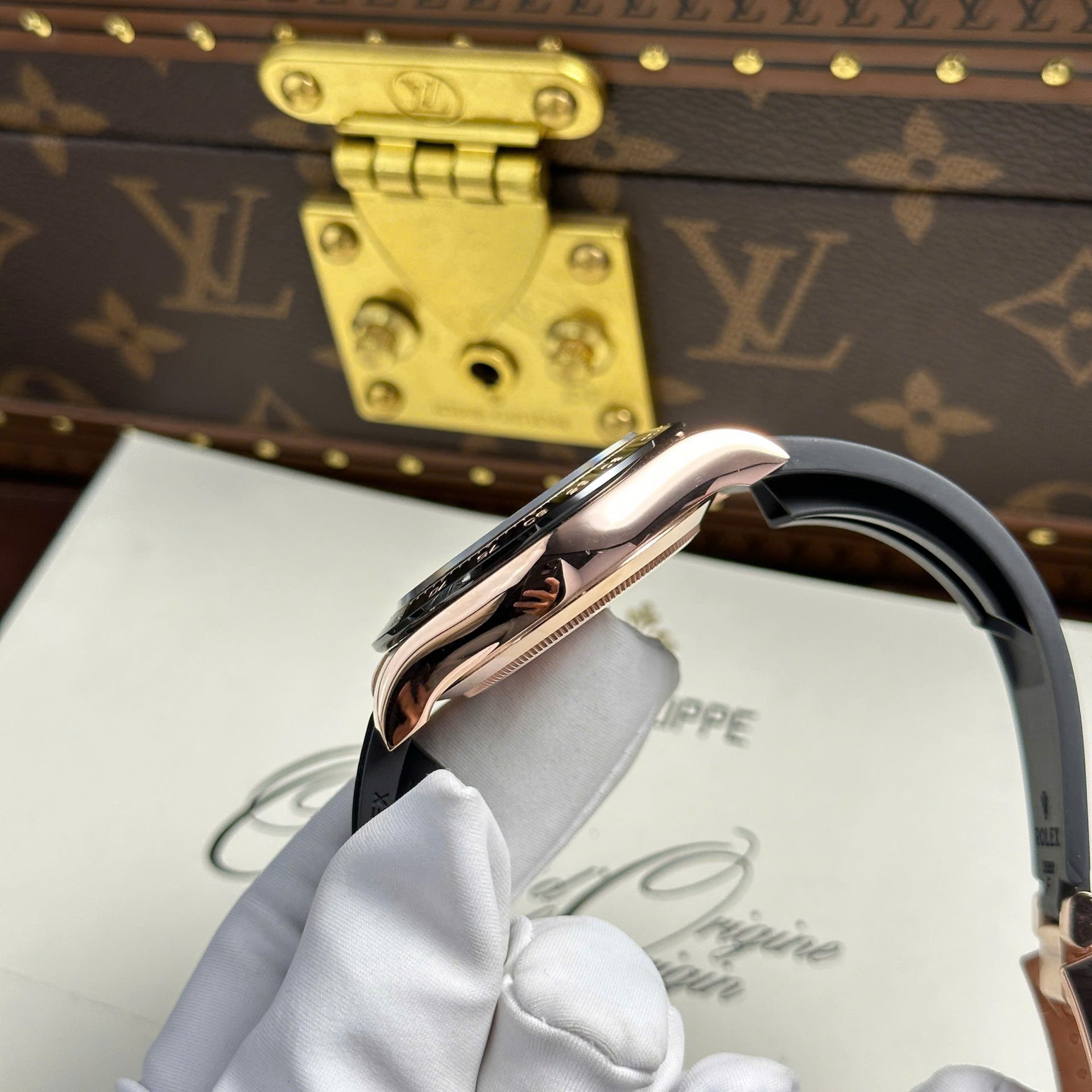 Rolex 1:1 Super Clone Daytona 40mm Oyster Flex 116515LN BKPOF Black Dial