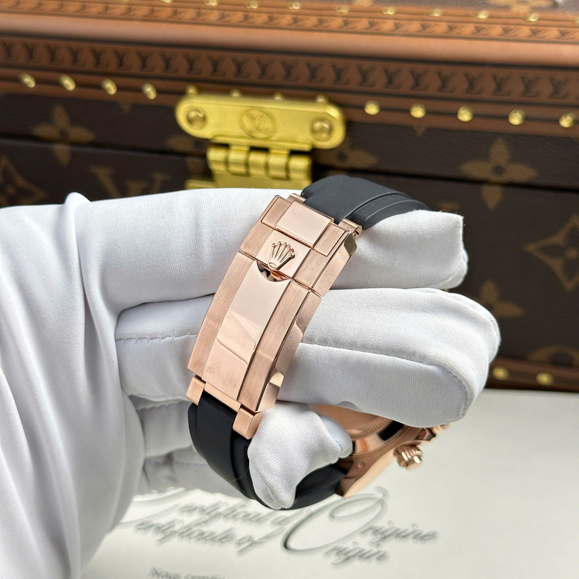 Rolex 1:1 Super Clone Daytona 40mm Oyster Flex 116515LN BKPOF Black Dial