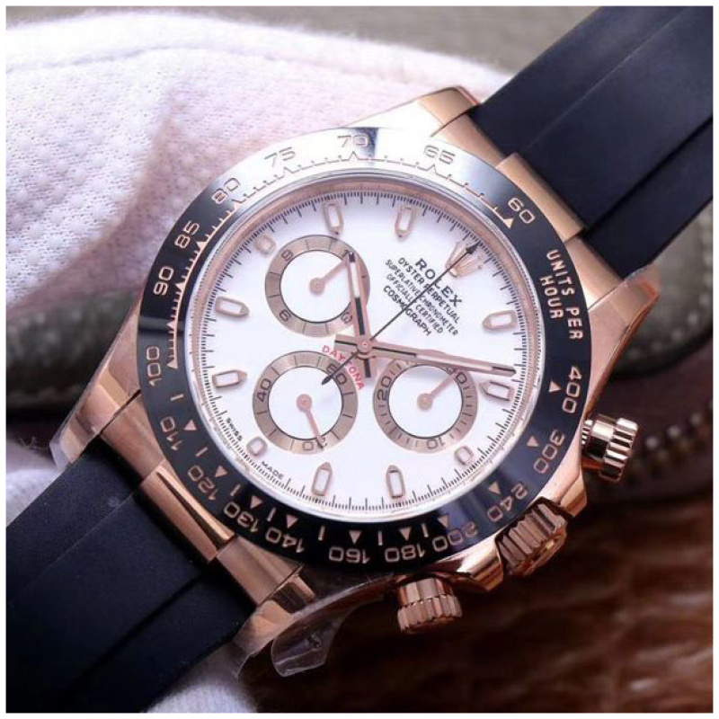 Rolex 1:1 Super Clone Daytona 40mm Oyster Flex 116515LN LIOF Ivory Dial