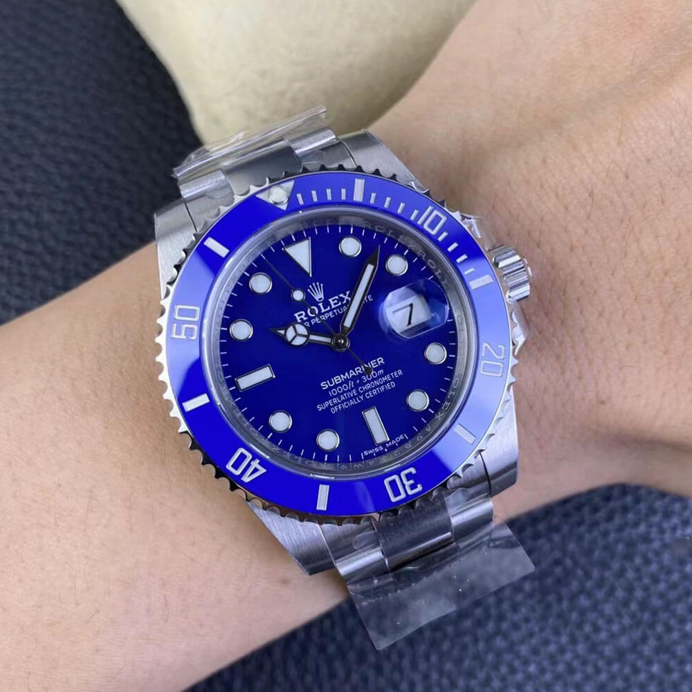 Rolex 1:1 Super Clone Submariner Date 40mm 116619LB Blue Dial