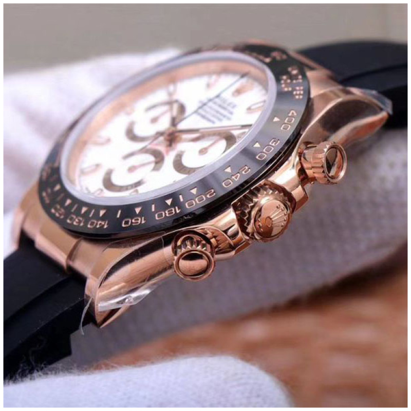 Rolex 1:1 Super Clone Daytona 40mm Oyster Flex 116515LN LIOF Ivory Dial