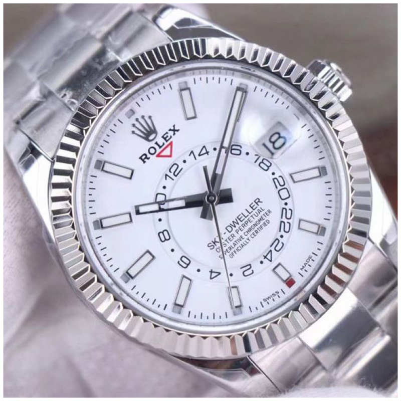 Rolex 1:1 Super Clone Sky-Dweller 42mm 326934 White Dial
