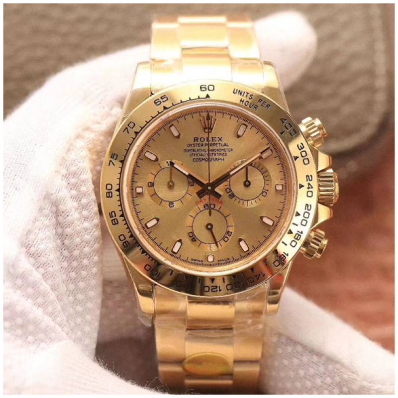 Rolex 1:1 Super Clone Daytona 40mm 116508 Champagne Dial