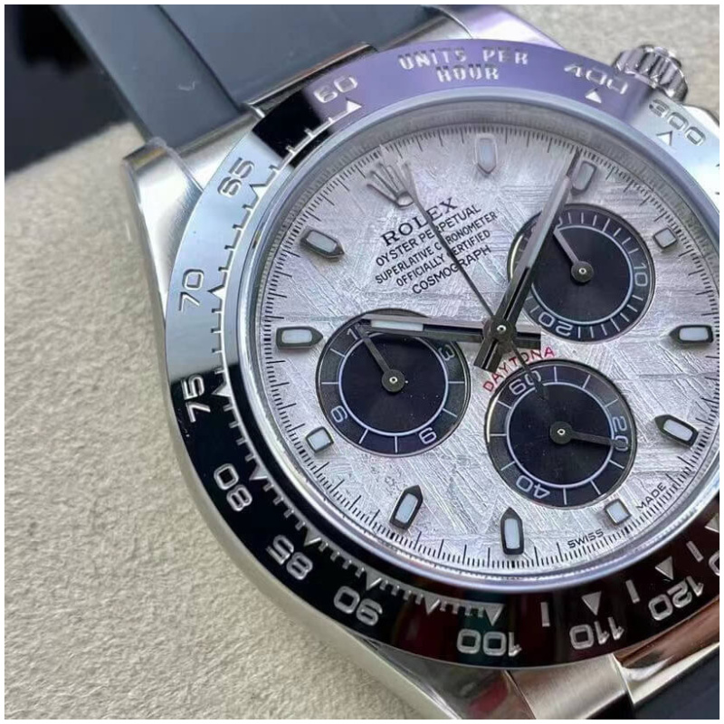 Rolex 1:1 Super Clone Daytona 40mm Oyster Flex 116519LN Meteorite Dial