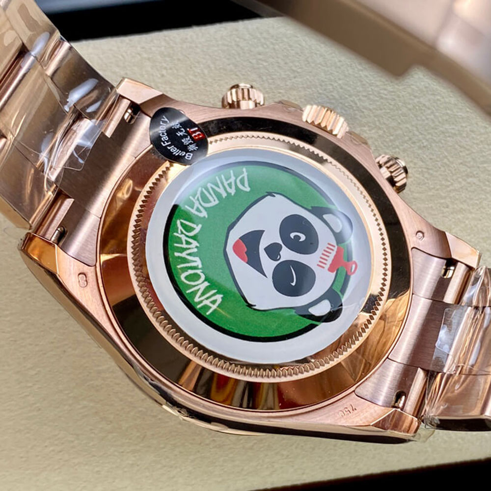 Rolex 1:1 Super Clone Daytona 40mm 116505 Pink Baguette Diamond Dial