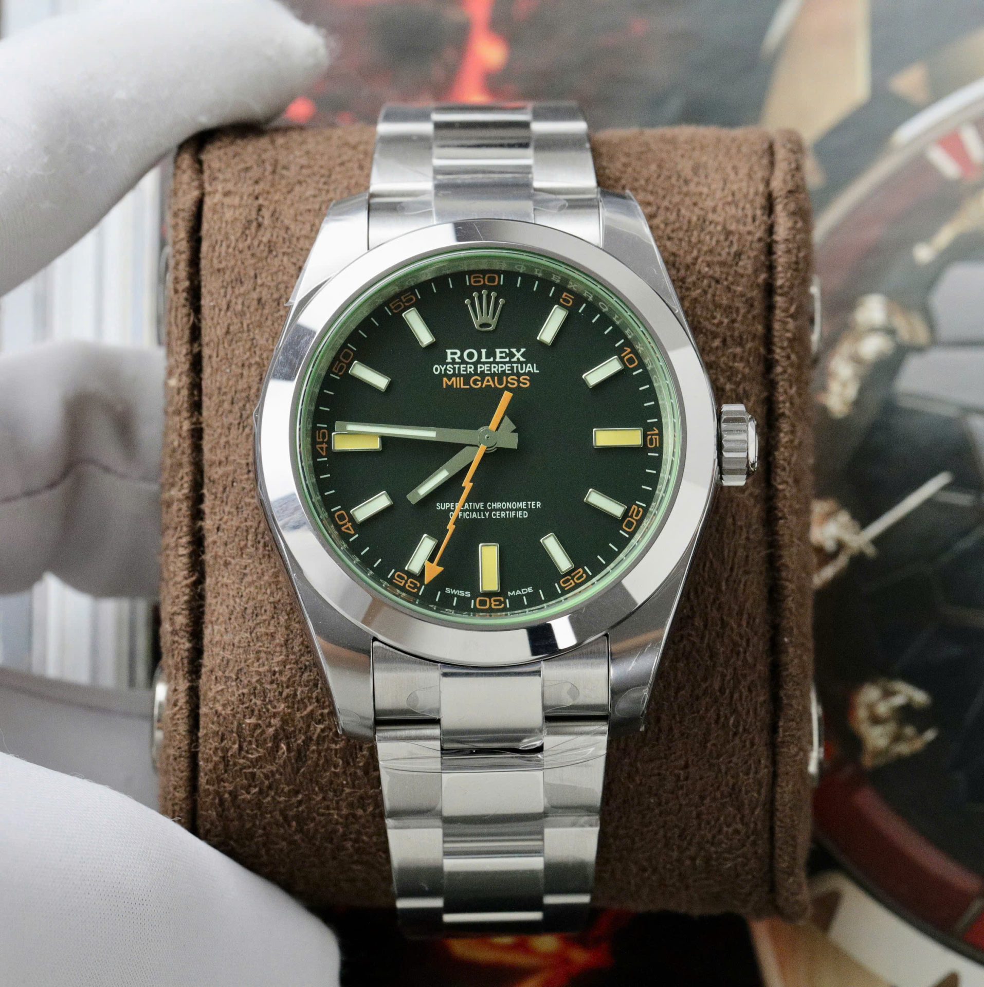 Rolex 1:1 Super Clone Milgauss 116400 40mm Blue Dial