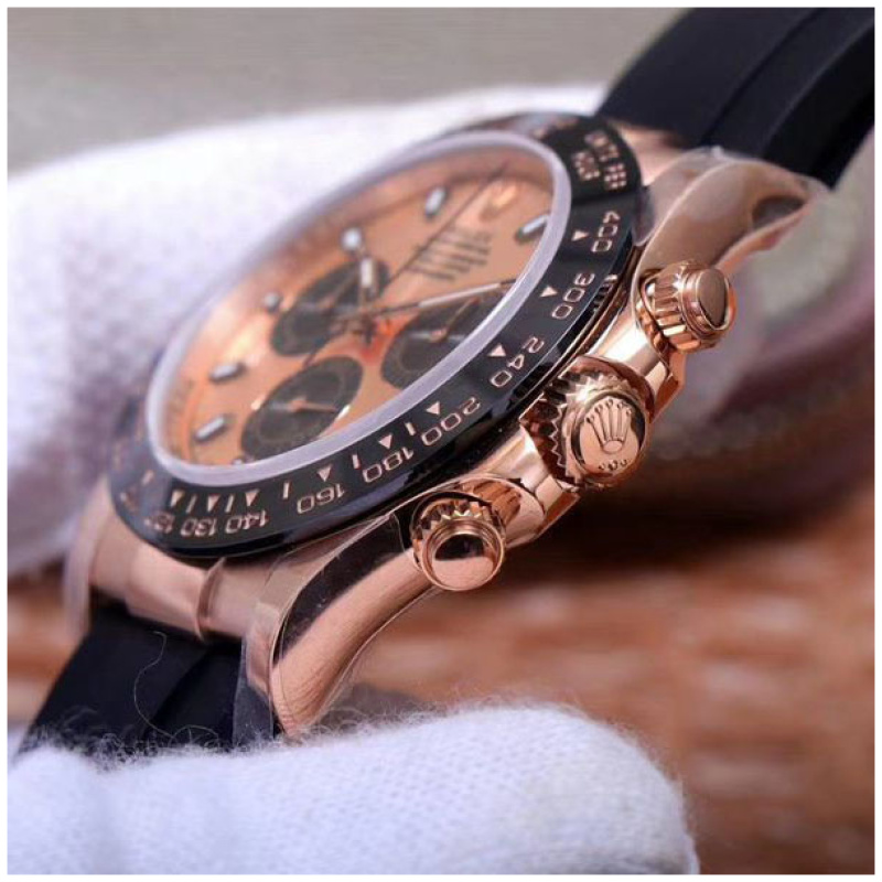 Rolex 1:1 Super Clone Daytona 40mm Oyster Flex 116515LN PBK Pink Dial