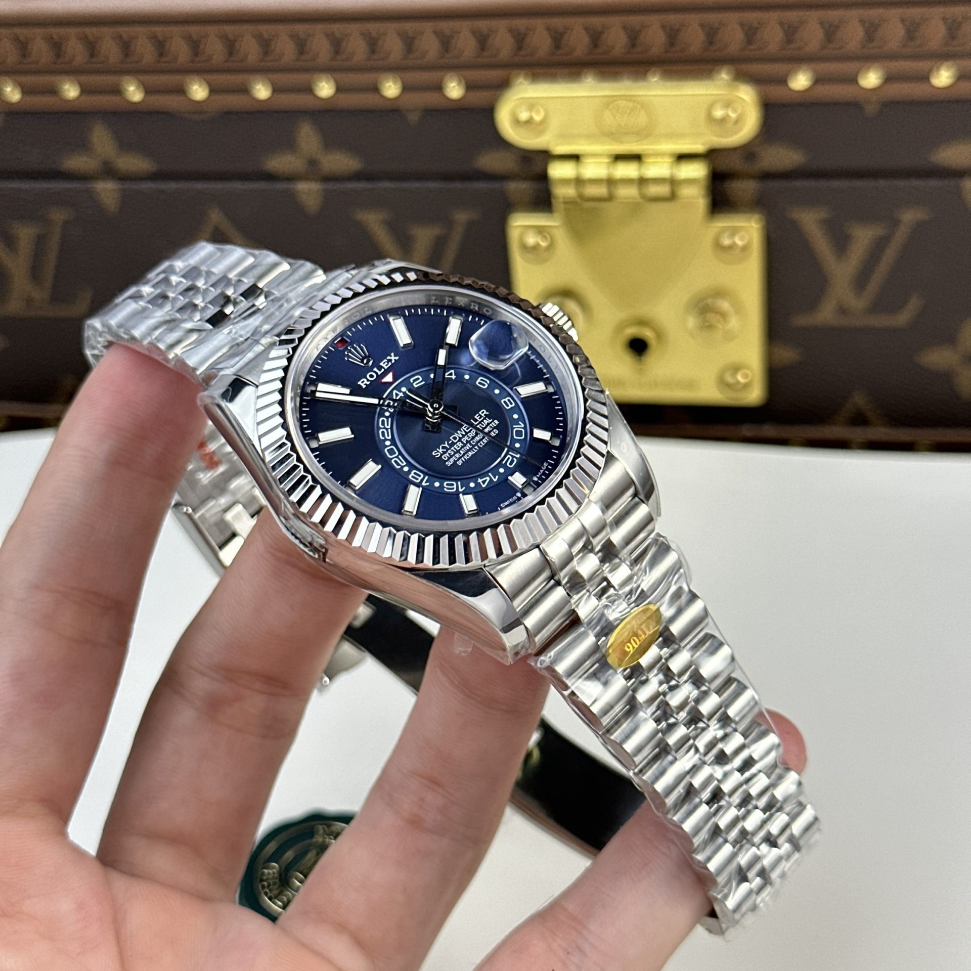 Rolex 1:1 Super Clone Sky-Dweller 42mm 326934 Blue Dial