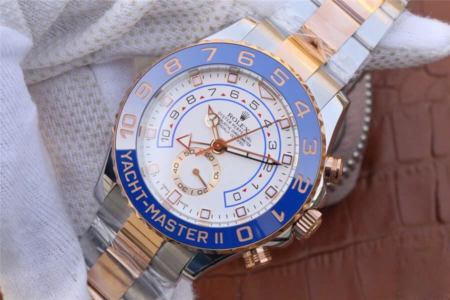 Rolex 1:1 Super Clone Yacht-Master II 44mm 116681 White Dial