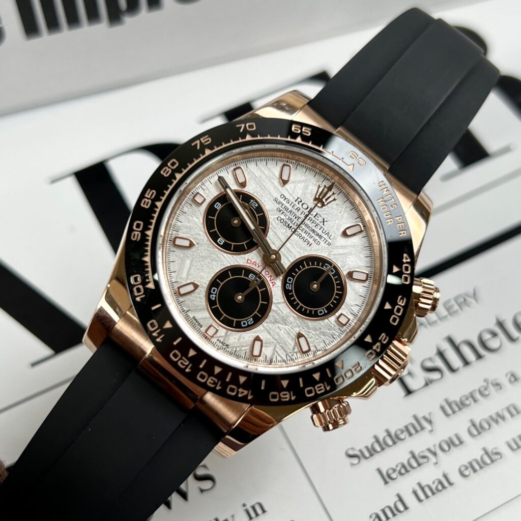 Rolex 1:1 Super Clone Daytona 40mm Oyster Flex 116515LN Meteorite Dial