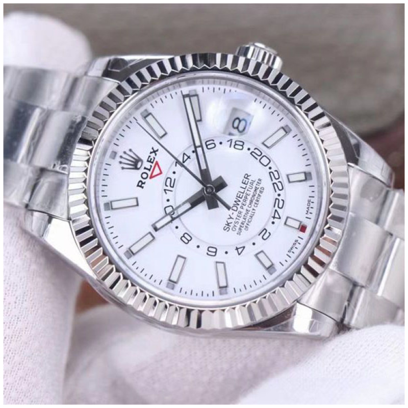 Rolex 1:1 Super Clone Sky-Dweller 42mm 326934 White Dial
