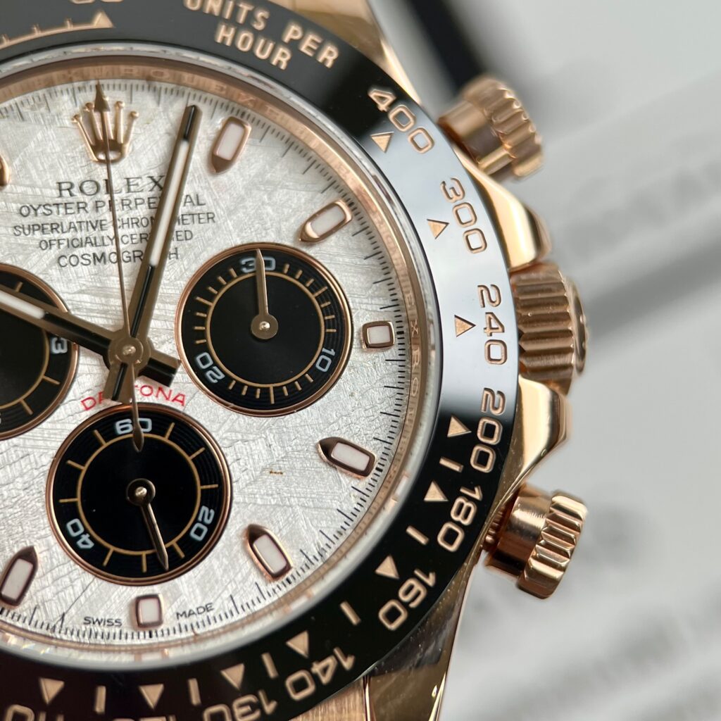 Rolex 1:1 Super Clone Daytona 40mm Oyster Flex 116515LN Meteorite Dial